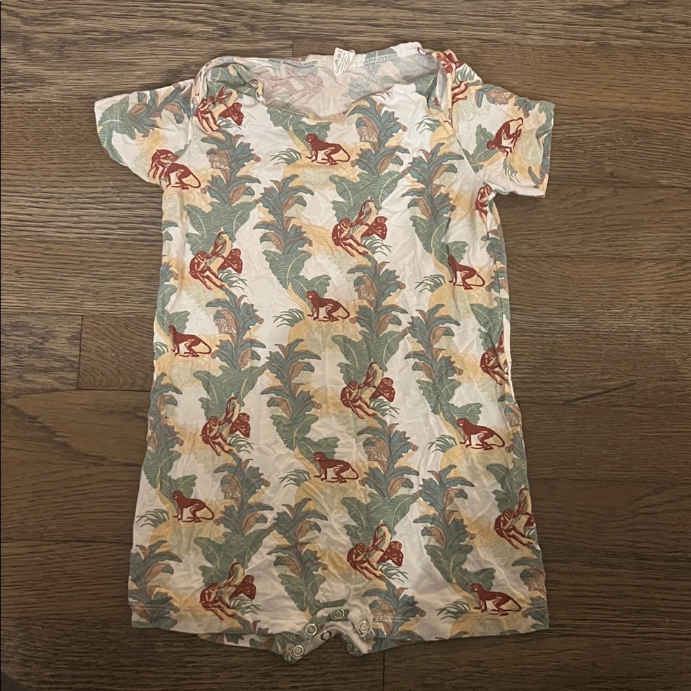 Kate Quinn Multicolor Monkey Print Bodysuit